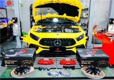 改裝案例丨奔馳A45S升級INSPEED TS6六活塞剎車套裝